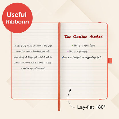 Ruled Notebook/Journal - Classic Lined Journal/Notebook, 5.3'' x 8.26''