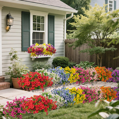 20 Bundles Artificial Flowers for Outdoors, UV Resistant Fake Plants Flowers Greenery Shrubs Plants for Decoration Outside Plants Hanging Planter Home Garden Decor (Pink)
