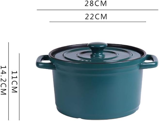 Saucepan Ceramics Kitchen Pot Induction Stockpot Small Sauce for Home Kitchen Pasta Pot Milk Pan (Color : Blue 2) (Pink)