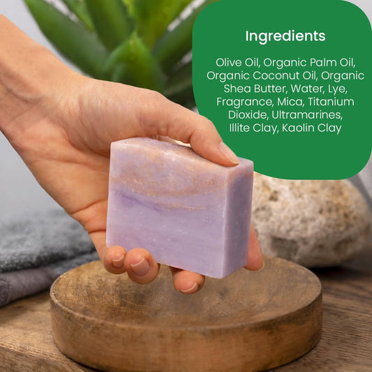 Peaches & Dreams Bar Soap - Love Spell Scent - Made w/Organic Shea Butter - USA Made w/Natural Oils & Sustainable Ingredients - Handmade, Vegan, For All Skin Types - Cruelty Free - 5 oz