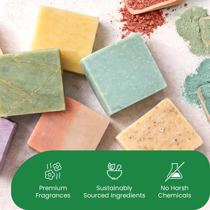 Peaches & Dreams Bar Soap - Love Spell Scent - Made w/Organic Shea Butter - USA Made w/Natural Oils & Sustainable Ingredients - Handmade, Vegan, For All Skin Types - Cruelty Free - 5 oz