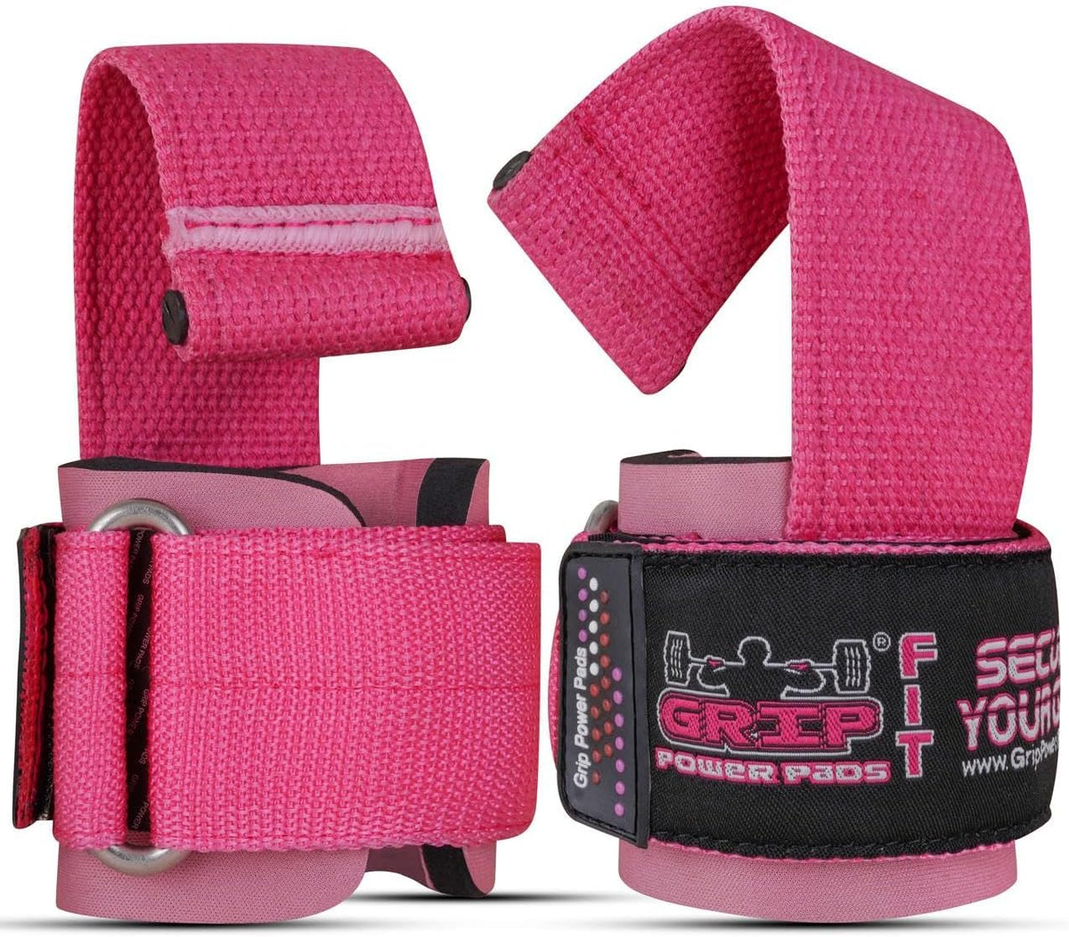 Gym Lifting Dowel Straps Neoprene Padded Wrist Wraps for Weight Training, Bodybuilding & Fitness