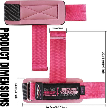 Gym Lifting Dowel Straps Neoprene Padded Wrist Wraps for Weight Training, Bodybuilding & Fitness