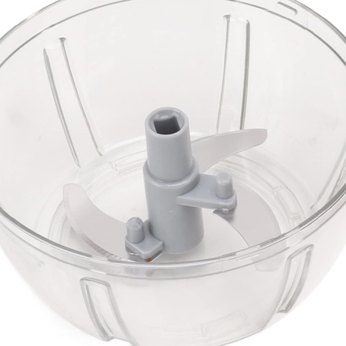 Manual Food Chopper, Durable Stainless Steel Blades for Quick Chopping for Home Kitchen, Pink Grey