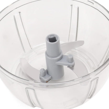 Manual Food Chopper, Durable Stainless Steel Blades for Quick Chopping for Home Kitchen, Pink Grey
