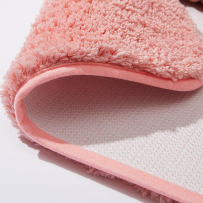 2 Piece Bathroom Rugs and Mats Sets, Soft Bath Mats for Bathroom with Non-Slip Backing, Machine Washable Microfiber Absorbent Bath Rugs (16''x24'' Plus 20''x32'',Pink)
