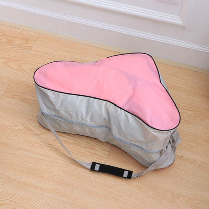 Roller Skate Bag Ice Skating Bag Triangular Tote Skating Triangle Adjustable Shoulder Strap for Roller Skates Inline for Women Girls (Pink)