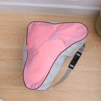 Roller Skate Bag Ice Skating Bag Triangular Tote Skating Triangle Adjustable Shoulder Strap for Roller Skates Inline for Women Girls (Pink)