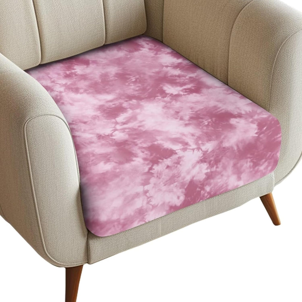 Pink Swoosh Cute Sofa Covers Waterproof and Washable Cushion Couch Covers for Sofa Sofa Cover with Adjustable Strap Soft Stretchy and Washable Elastic Sofa Cover