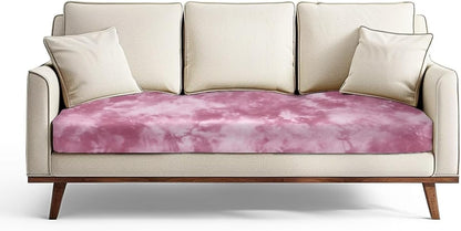 Pink Swoosh Cute Sofa Covers Waterproof and Washable Cushion Couch Covers for Sofa Sofa Cover with Adjustable Strap Soft Stretchy and Washable Elastic Sofa Cover