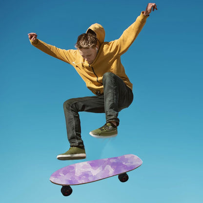 Abstract Watercolor Lilac Purple Light Pink Skateboard with Grip Tape Grippy Scooter Grip Tape 33×9 Inch accesorios para patinetas