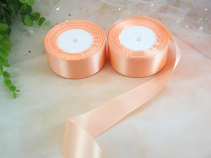 Rose Gold Satin Ribbon 50yd 1-1/2in Rolls for Gift Wrap