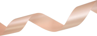 Rose Gold Satin Ribbon 50yd 1-1/2in Rolls for Gift Wrap