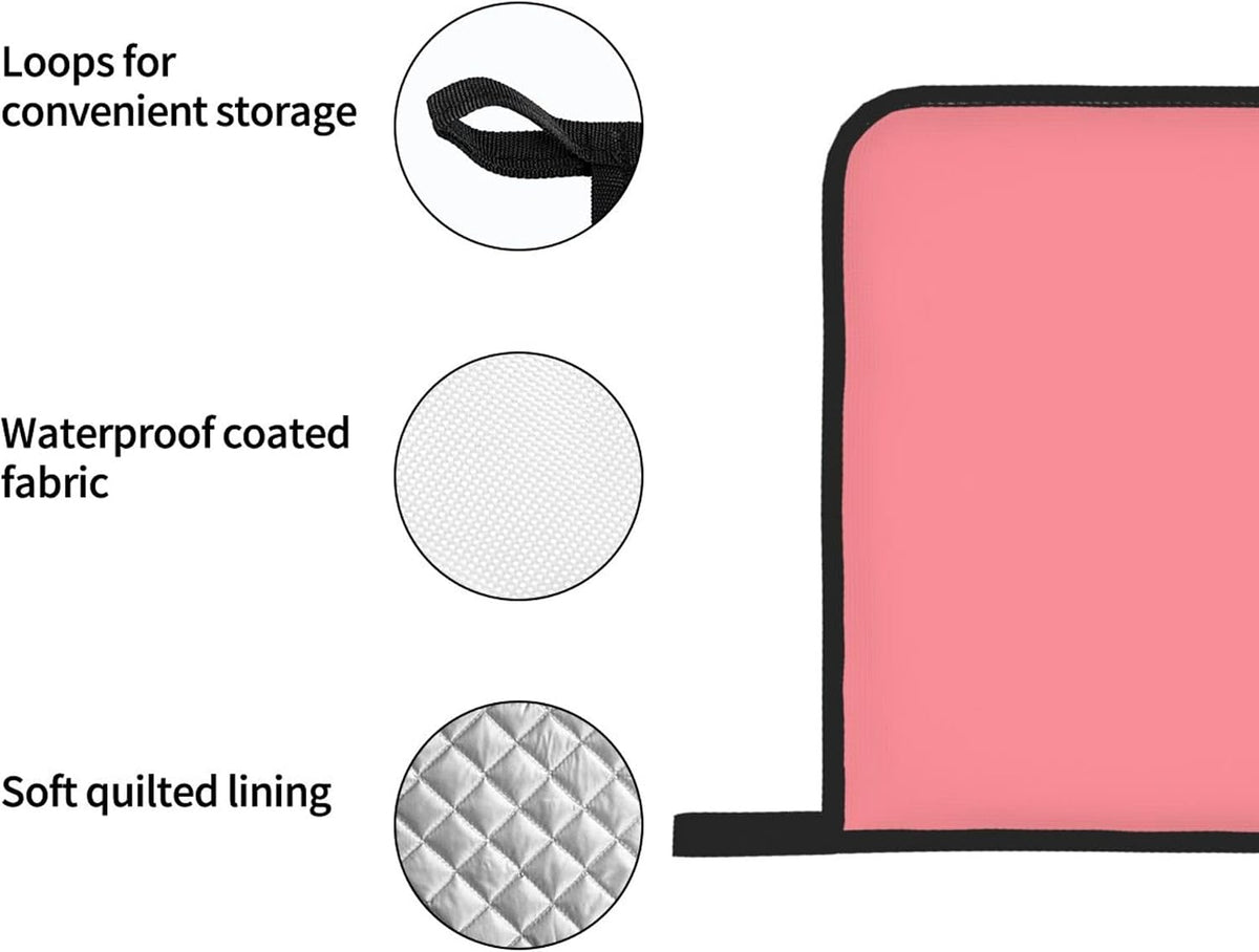 4PCS Oven Mitts and Pot Holders Sets, Solid Light Salmon Pink Oven Mitts Set Heat Resistant Kitchen Microwave Gloves Safe for Baking,Cooking, BBQ