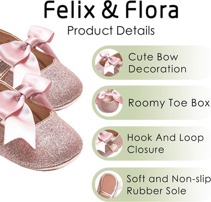 Soft Sole Baby Shoes - Infant Baby Walking Shoes Moccasins Rubber Sole Crib Shoes