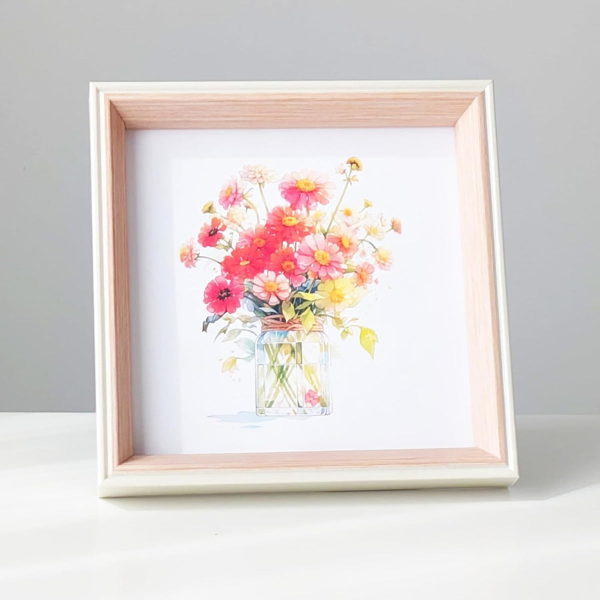 6x6 Square Picture Frame Resin 6x6 Photo Frame Pink 6x6 Picture Frame, with Plexiglass