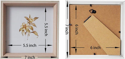 6x6 Square Picture Frame Resin 6x6 Photo Frame Pink 6x6 Picture Frame, with Plexiglass