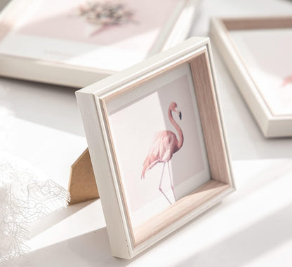 6x6 Square Picture Frame Resin 6x6 Photo Frame Pink 6x6 Picture Frame, with Plexiglass