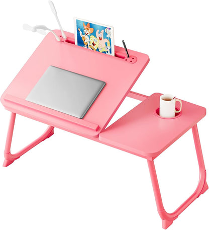 Laptop Desk for Bed, Adjustable Laptop Stand with 5 Different Angles
