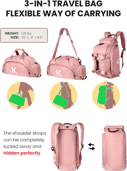 Birthday Gift for Teen-Gifts for 12 Year Old Girl, Initial Gym Bag