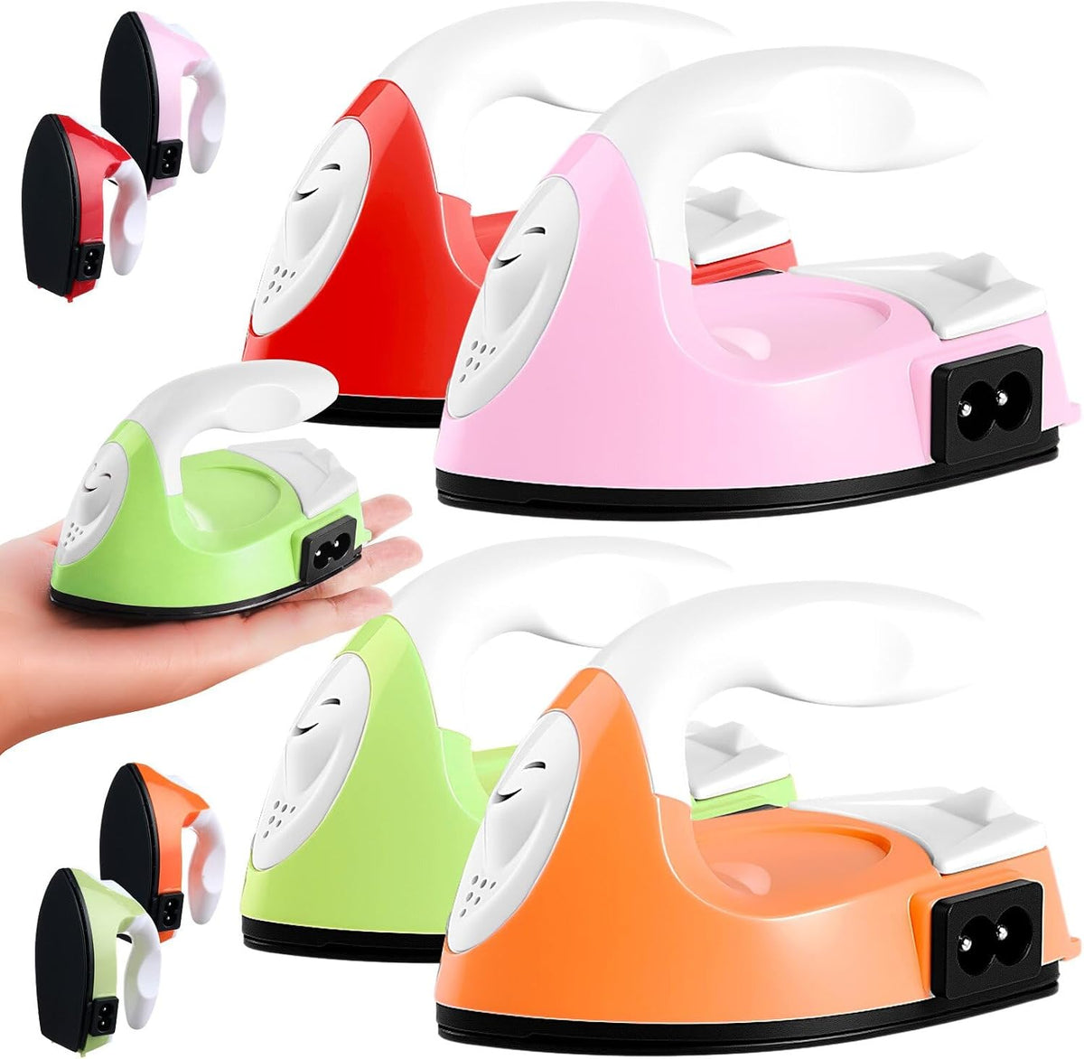 4 Pcs Mini Craft Iron Mini Heat Press Small Iron on Patches