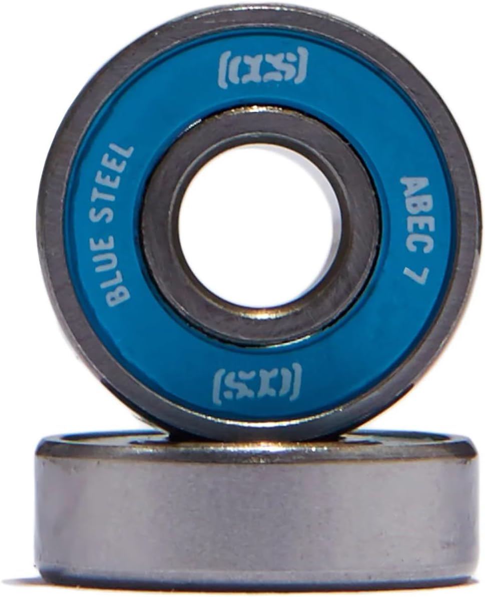 [ ] Skateboard Wheels | 52mm | Set of 4 | Blue Steel Bearings | ABEC 7 | Skate Tool