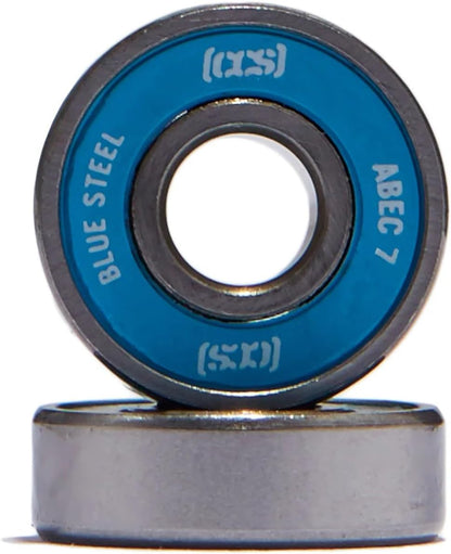 [ ] Skateboard Wheels | 52mm | Set of 4 | Blue Steel Bearings | ABEC 7 | Skate Tool