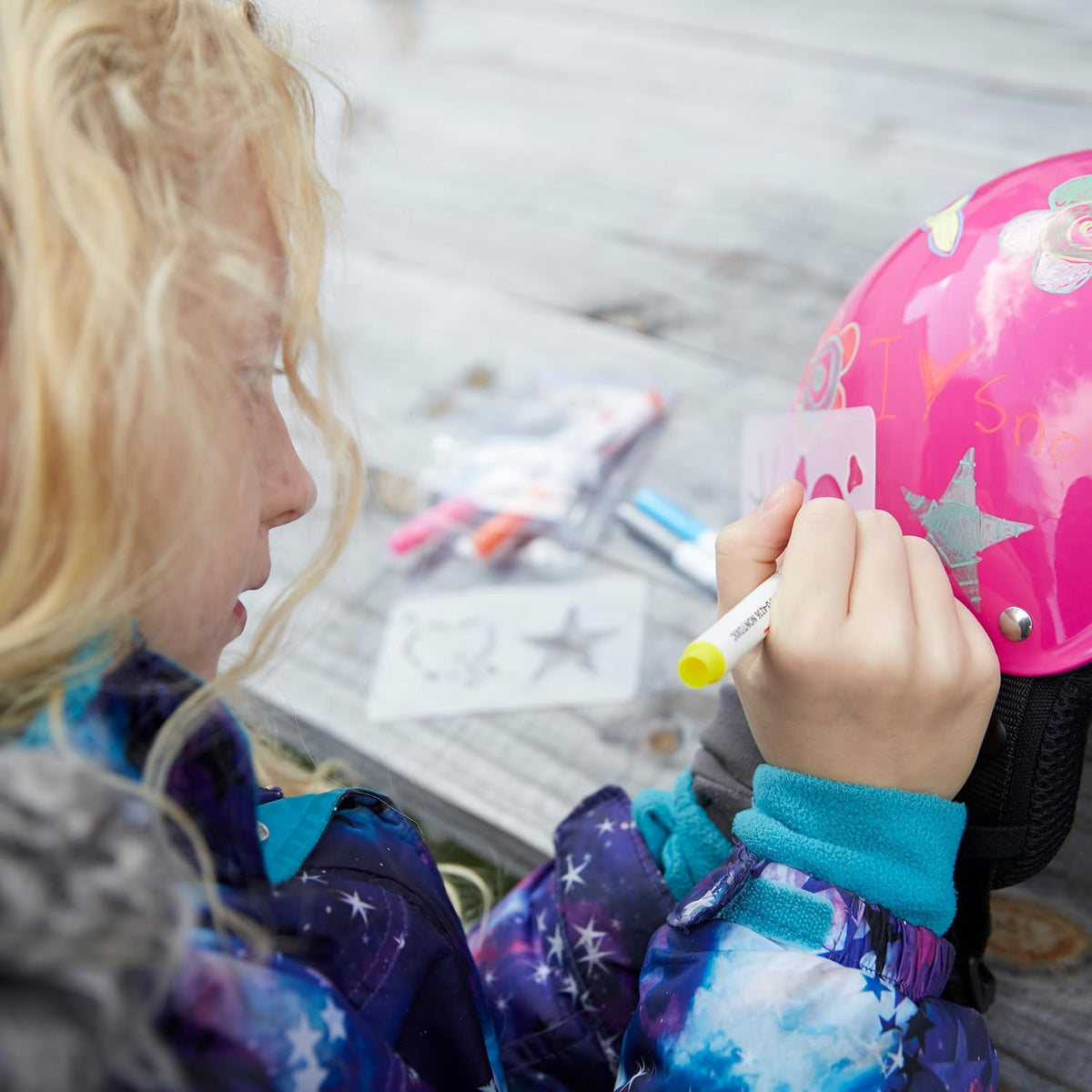 Dry Erase Kids Helmet – Ideal for Bike, Skate, Scooter, in-Line Skating and Rollerblading