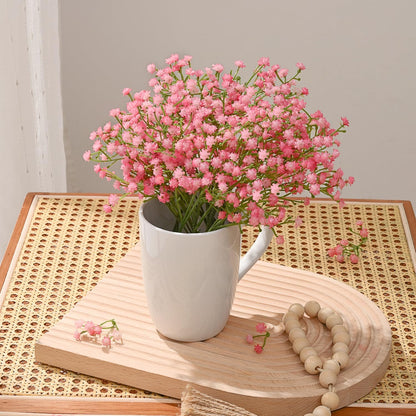 Babys Breath Artificial Flowers, 10 PCS Pink Artificial Baby Breath Flowers