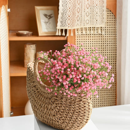 Babys Breath Artificial Flowers, 10 PCS Pink Artificial Baby Breath Flowers