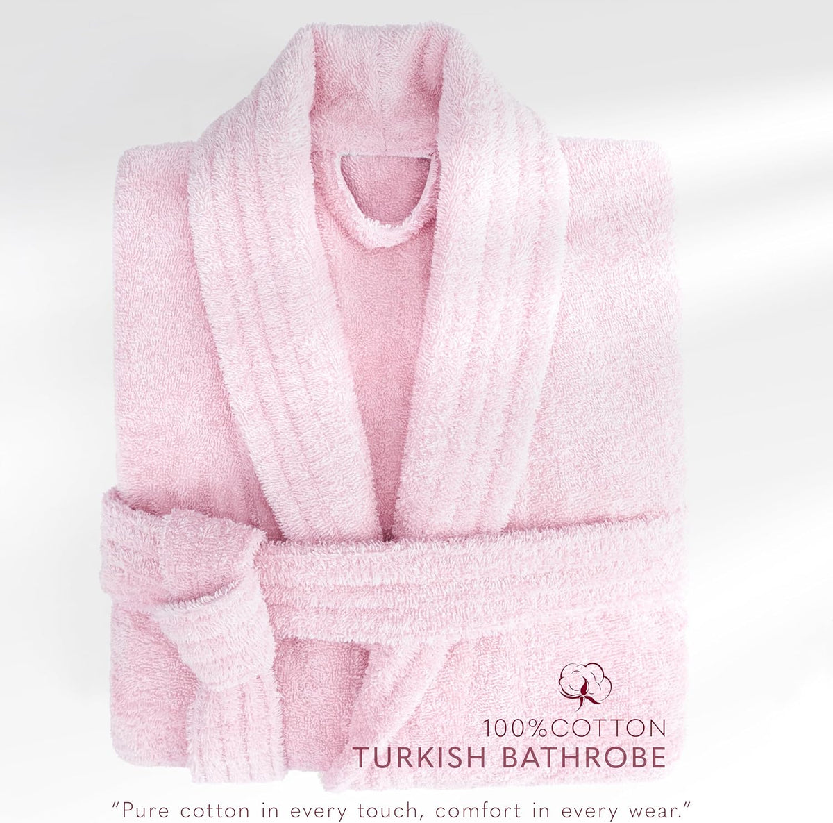 Women’s 100% Cotton Terry Bathrobe – Soft, Absorbent, Quick Dry Turkish Robes for Women Quality Housecoat