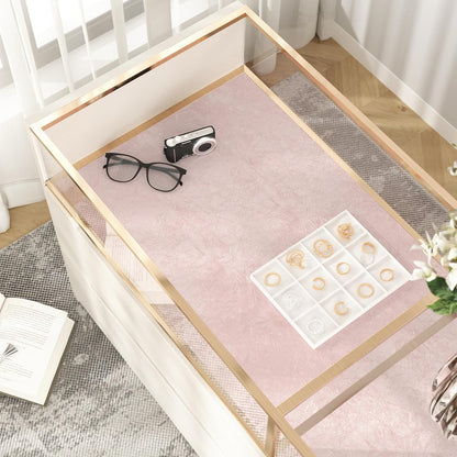 Flocking Fabric Wallpaper Floral Leaves Pink Velvet Wallpaper Peel and Stick DIY Self Adhesive Pink Contact Paper for Drawer Liner Bedroom Cabinets 17.5''x78.7'' Soft Fluff for Jewelry Box