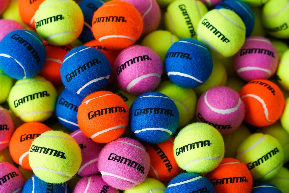 Gamma Pressureless Tennis Balls for Tennis Practice and Lessons, Longer-Term Durability and More Bounce Than Standard Tennis Balls, Pink, Bag of 12