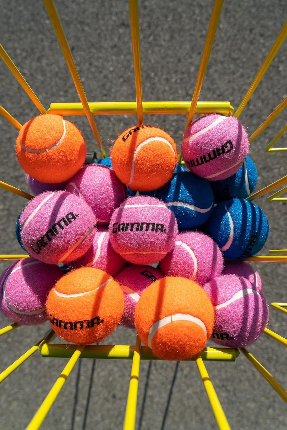 Gamma Pressureless Tennis Balls for Tennis Practice and Lessons, Longer-Term Durability and More Bounce Than Standard Tennis Balls, Pink, Bag of 12