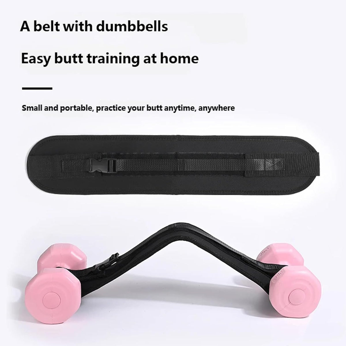High Strength Nylon Hip Thrusts Belt Glute Training Belt for Gym Hip Thrusts Squats and Deadlifts with Adjustable Strap