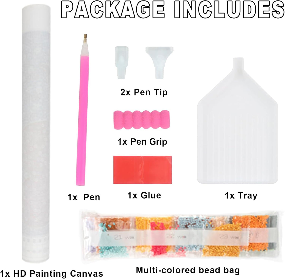 Diamond Painting Kits for Adults, Pink Scenery Full Drill Diamond Art Kits for Beginners,Round 5D DIY Diamond Dots Paintings, Diamonds Pictures Gem Art and Crafts Home Decor Gift