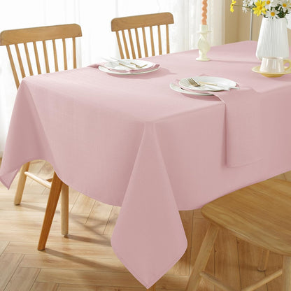 Pink Textured Tablecloth Rectangle 52 x 70 Inch