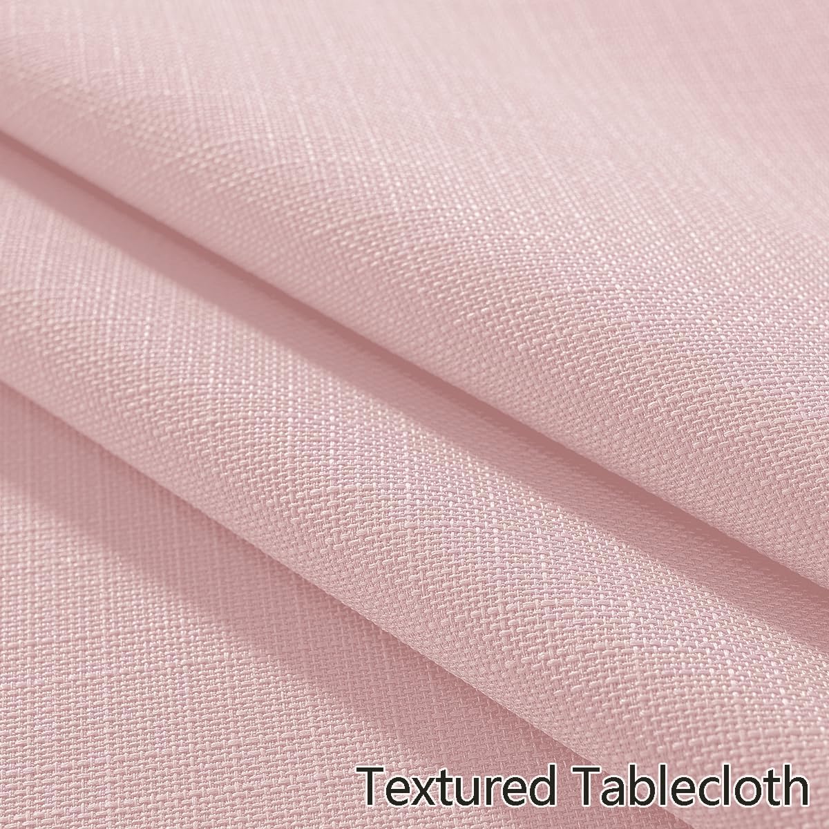 Pink Textured Tablecloth Rectangle 52 x 70 Inch