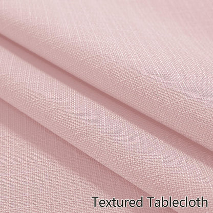 Pink Textured Tablecloth Rectangle 52 x 70 Inch