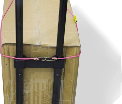 Mini Bungee Cord with Steel Hook, 14" X 4, Pink