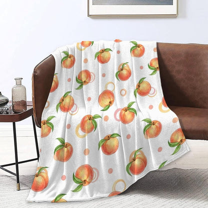 Soft Bed Sofa Couch Cover Unisex Air Conditioned Blanket Pink Peach Cute Watercolor Fashion Home Decor
