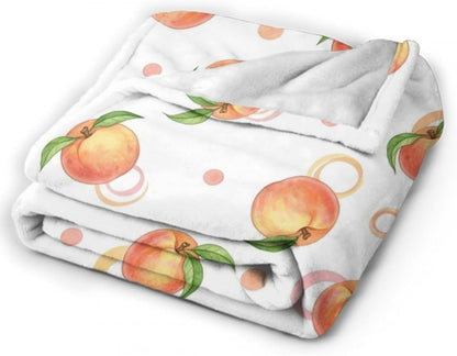 Soft Bed Sofa Couch Cover Unisex Air Conditioned Blanket Pink Peach Cute Watercolor Fashion Home Decor