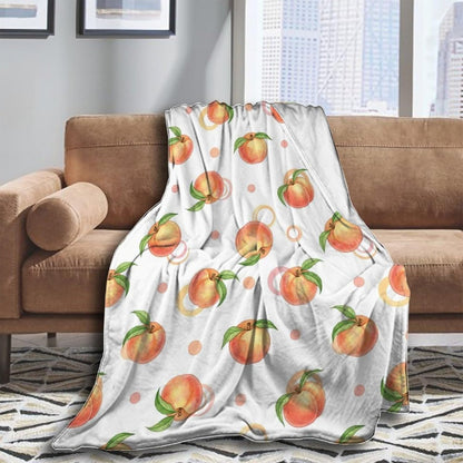 Soft Bed Sofa Couch Cover Unisex Air Conditioned Blanket Pink Peach Cute Watercolor Fashion Home Decor