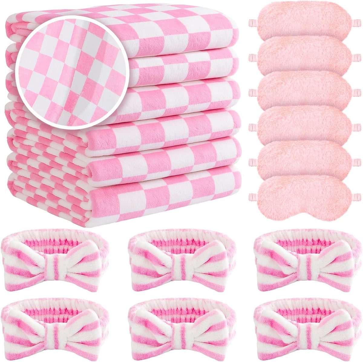 18 Pcs Sleepover Party Supplies for Slumber Girls Spa Party Gift