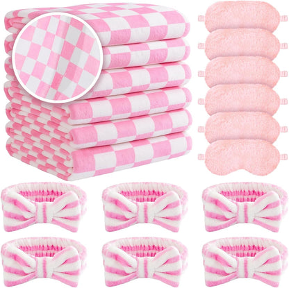 18 Pcs Sleepover Party Supplies for Slumber Girls Spa Party Gift