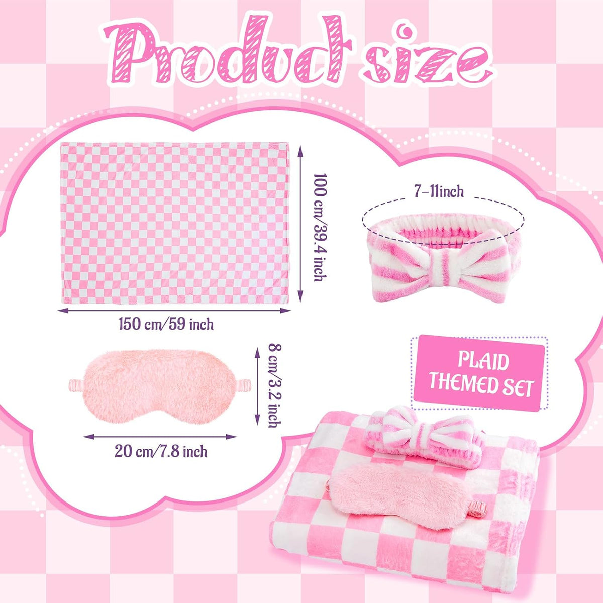 18 Pcs Sleepover Party Supplies for Slumber Girls Spa Party Gift