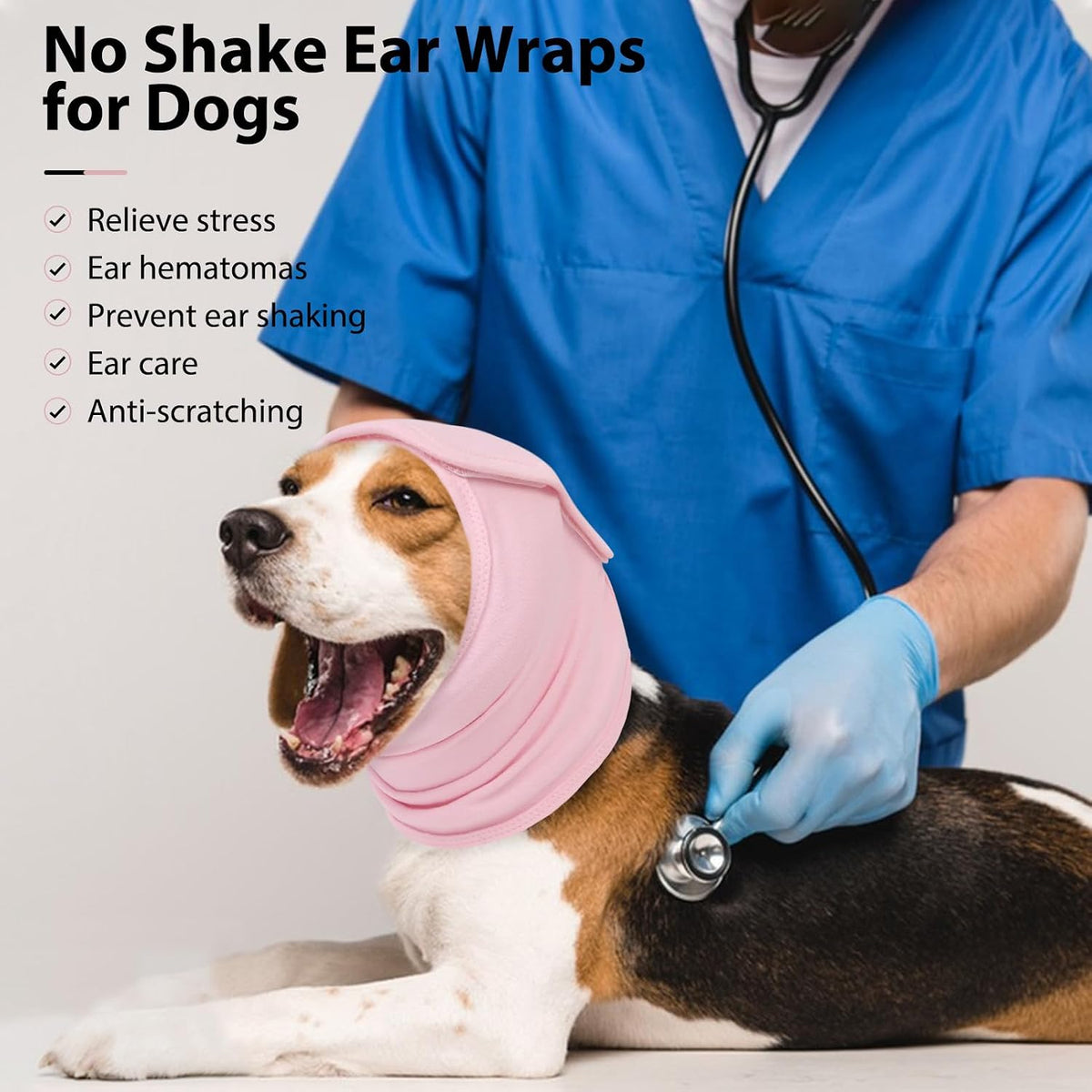 Dog Calming Hoodie, Ear Muffs Noise Protection Anxiety Relief