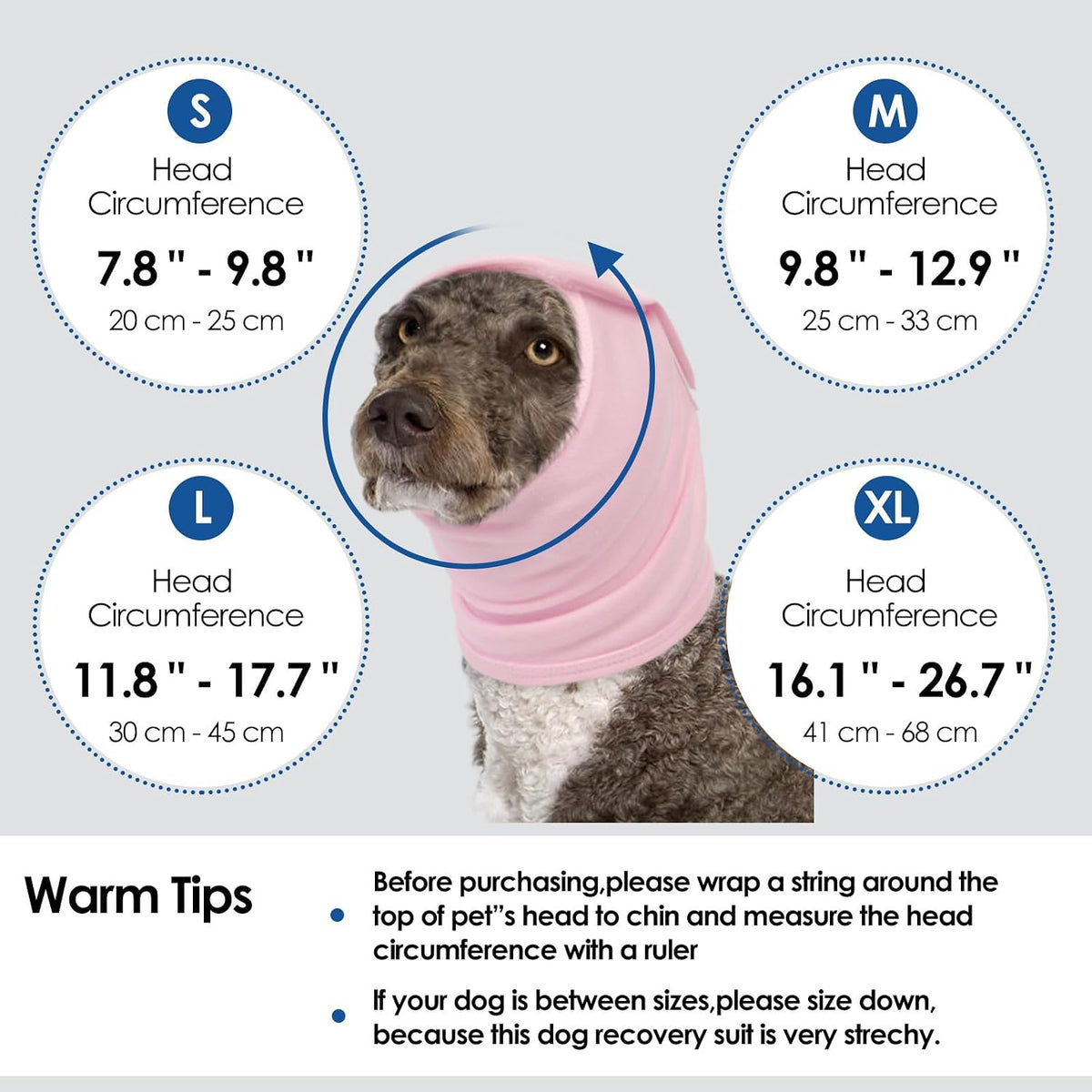 Dog Calming Hoodie, Ear Muffs Noise Protection Anxiety Relief