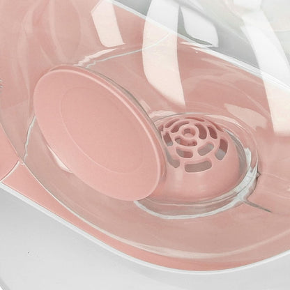 Cat Drinking Fountain, Snail Shaped Pet Water Dispenser Bowl with Fixed Water Level Large Capacity 2.8L for Medium Large Pets (Pink)
