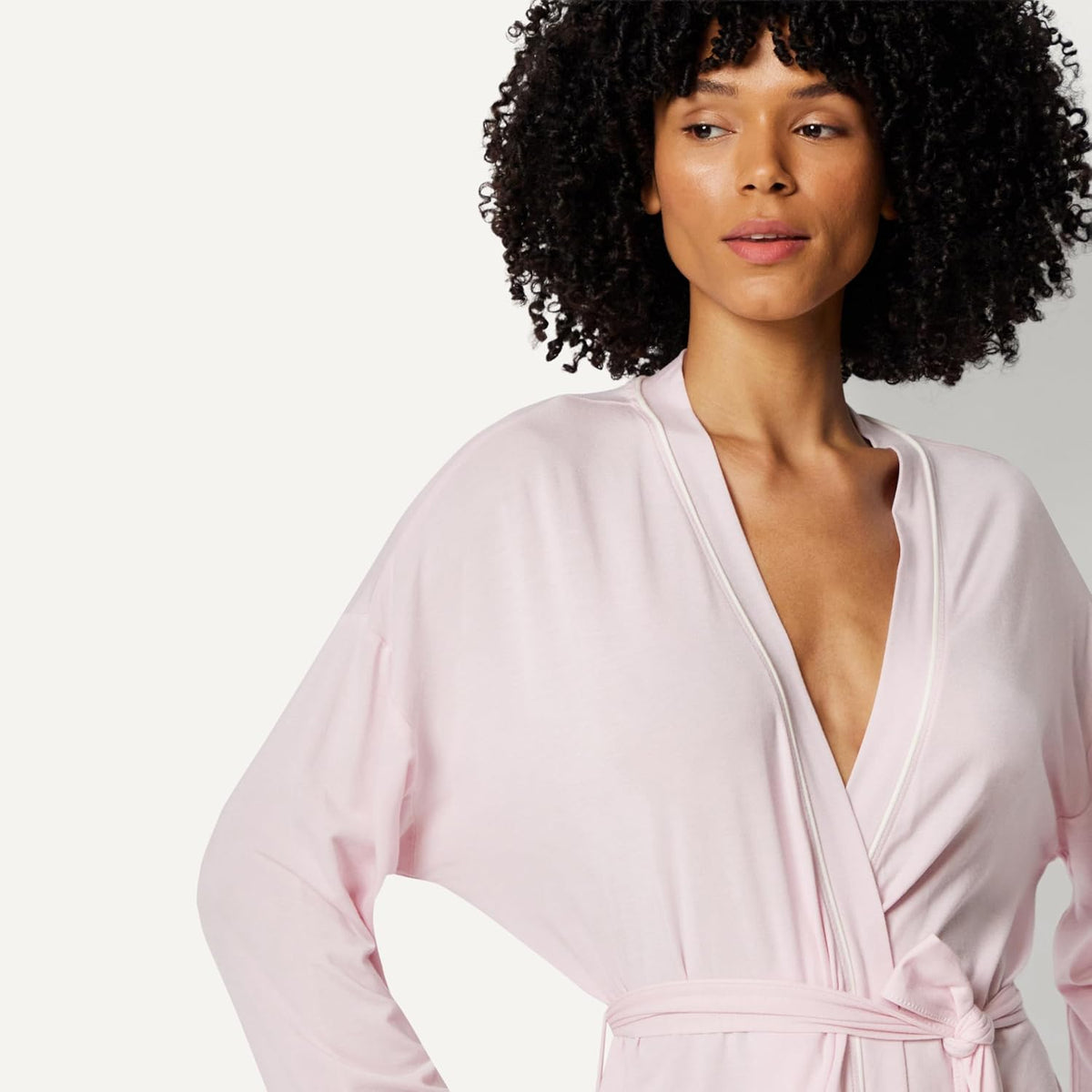 Women's Long Sleeve Robe, Modal-Blend Bathrobe